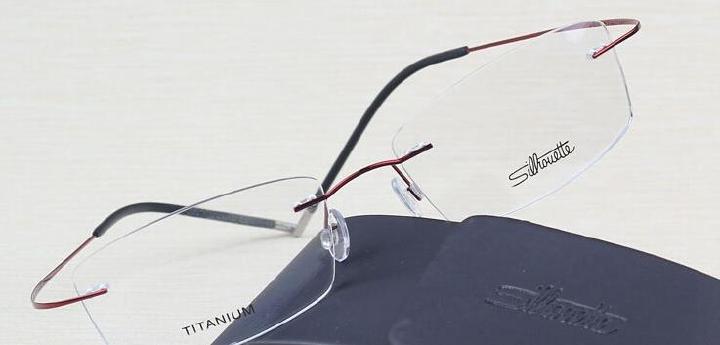 1019 Style Silhouette Ultralight Titanium Rimless Glasses Frame